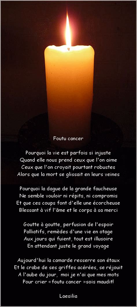 foutu cancer poeme